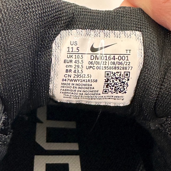 Nike Air Zoom Pegasus 39 Men 11.5 Black DM0164-001 Running Shoe | Athleisure - Picture 12 of 12